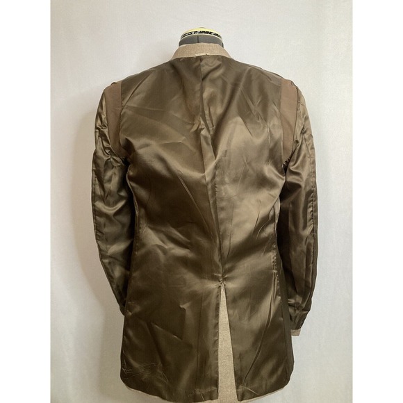 Mens Sport Coat Blazer Suit Jacket 39R 43" Beige Brown 2 Button Wool Levis Mint - Picture 9 of 12